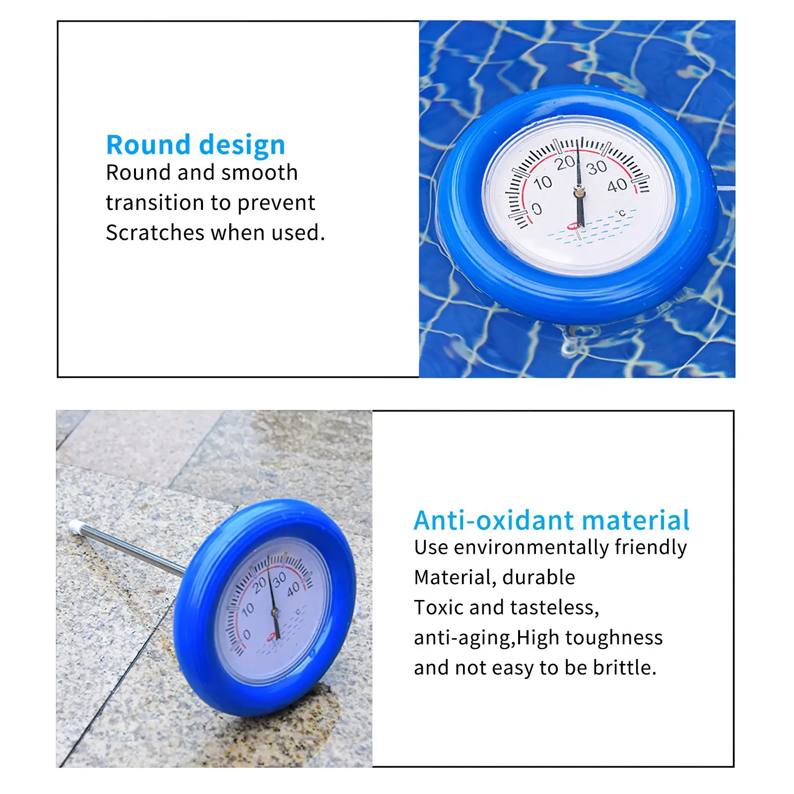 

For Swimming Pool Bathroom Digital Floating Thermometer Digital Screen Accurate Floating Water Temperature Meter