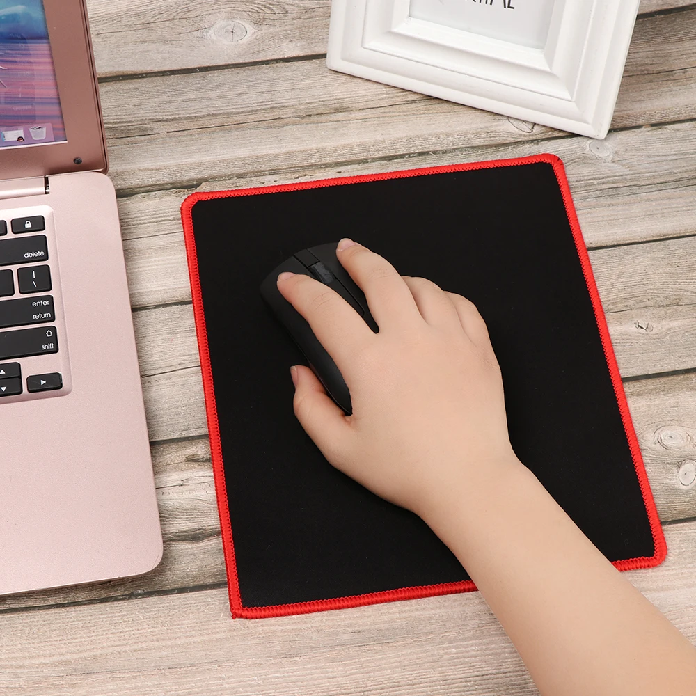 Коврик для мыши синий красный замок резиновый край скорость игровой коврик ПК и