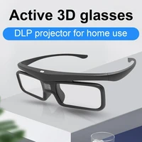 getd gl1600 3d glasses high transmittance active shutter black clear picture movie glasses for dlp link 3d projectors