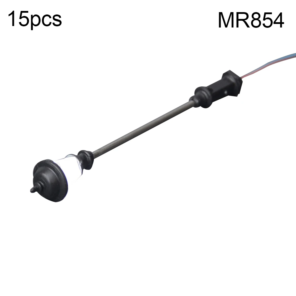

15 pcs /set Mini Model Railway Train Lamp Post 3V HO OO Scale LEDs Garden Street Landscape Lights Sand Table Accessories