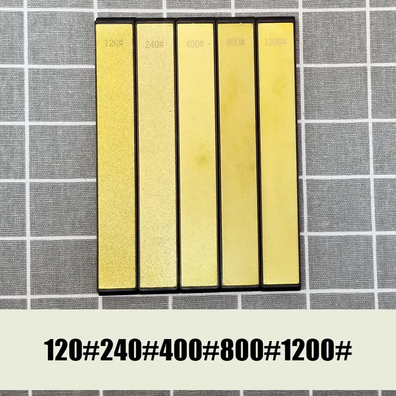 diamond sharpening 120 3000 8000 10000 grit golden stone fine grinding polishing knife sharpener - Цвет: 120 240 400 800 1200