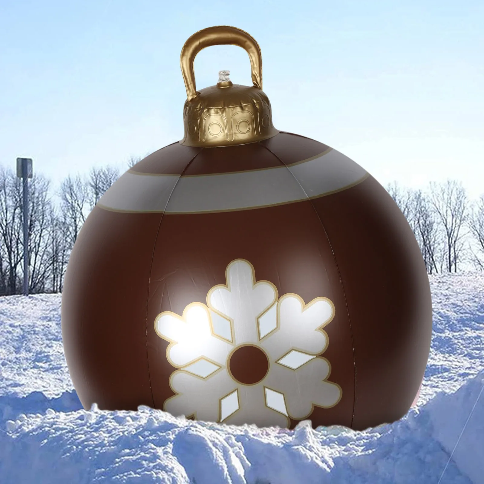 

Рождественские надувные декоративные шары, уличный надувной шар из ПВХ, гигантское украшение для рождественской елки, праздничный надувно...