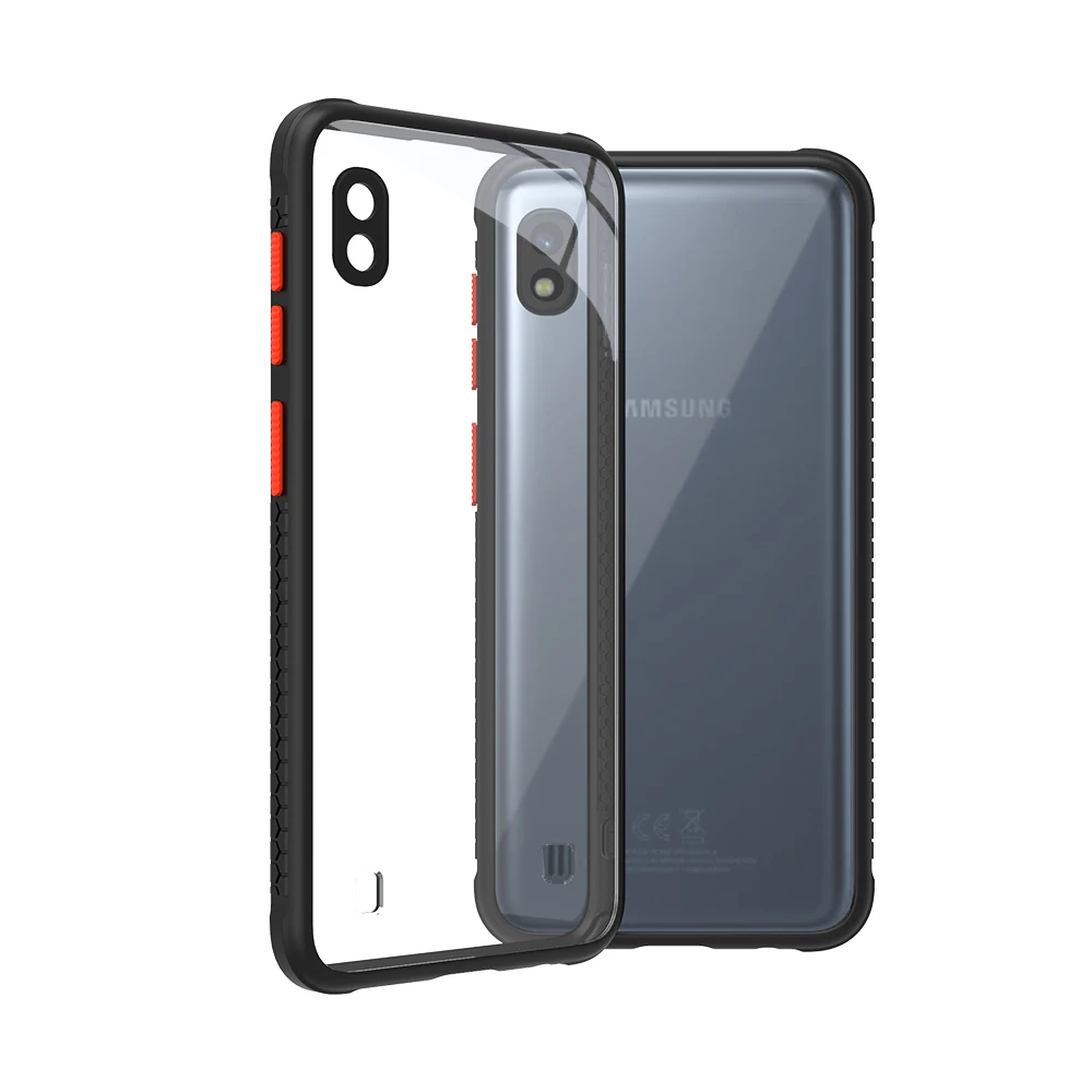 Задняя крышка для Samsung Galaxy A10 с мягкими краями прозрачная задняя противоударный