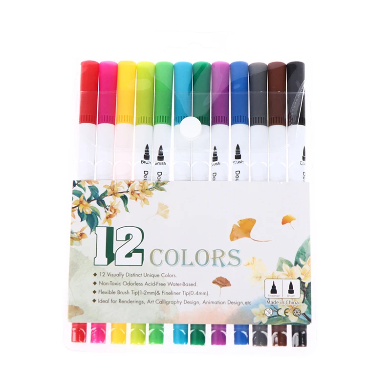 12 шт. маркеры цветные художественные эскизные Маркеры Набор для рисования