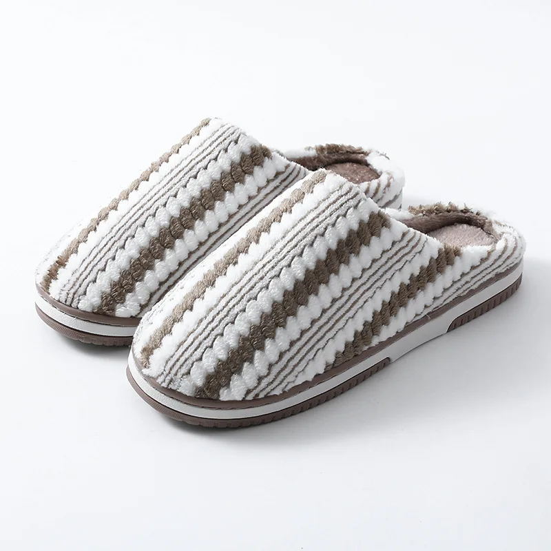 

Yuppy Soul Classical Winter Home Plush Slippers Men Women Non-Slip Soft Bottom Warm Slippers Indoor Floor Slipper For Bedroom