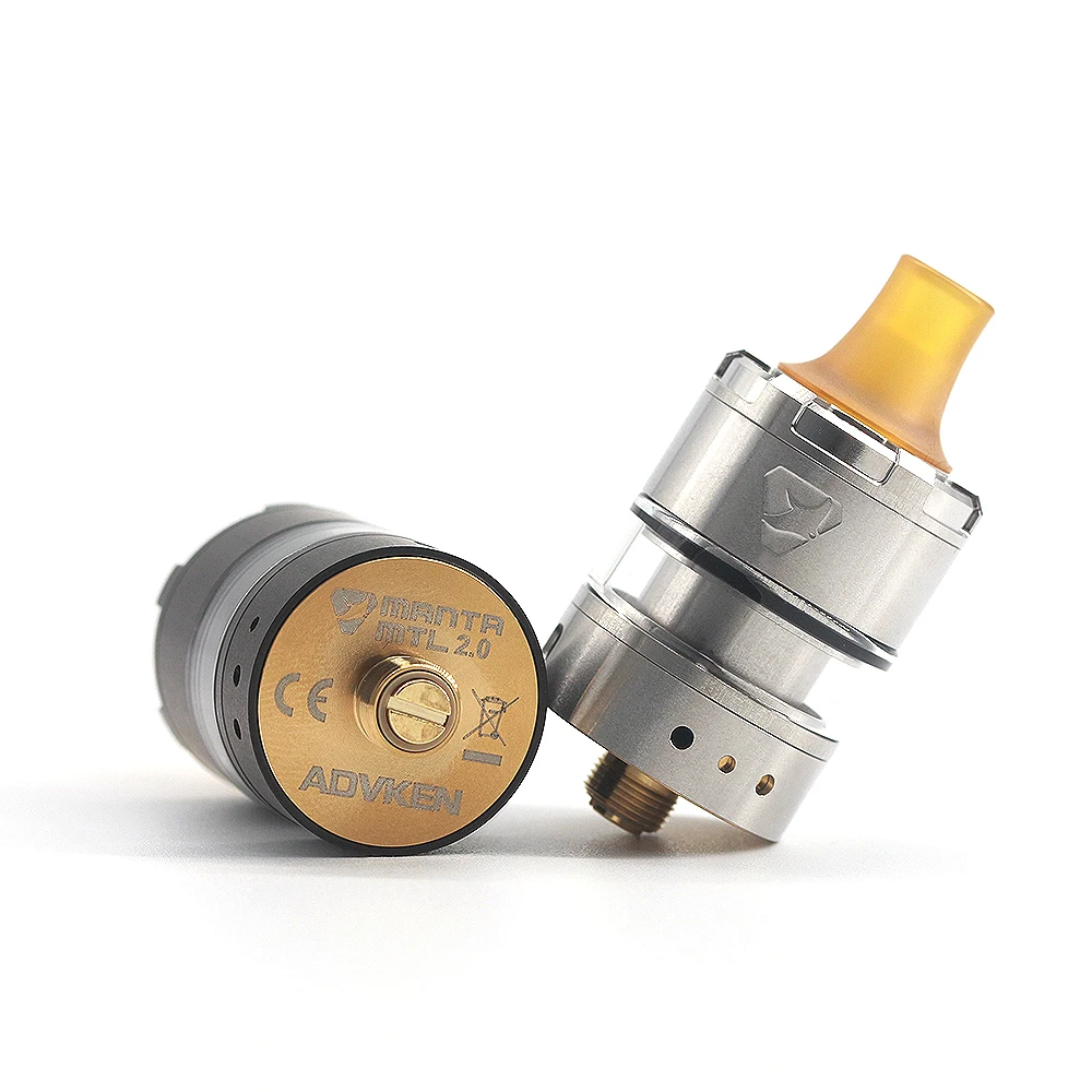 Vape бак Advken Manta V2 MTL RTA 2 мл емкость бака с 810 капельным наконечником электронная