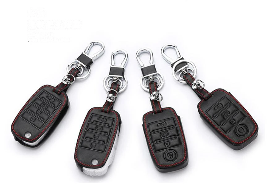 Кожаный чехол для автомобильных ключей KIA K3 K5 Forte Sorento Optima Rio Carens Cerato Niro держатель с