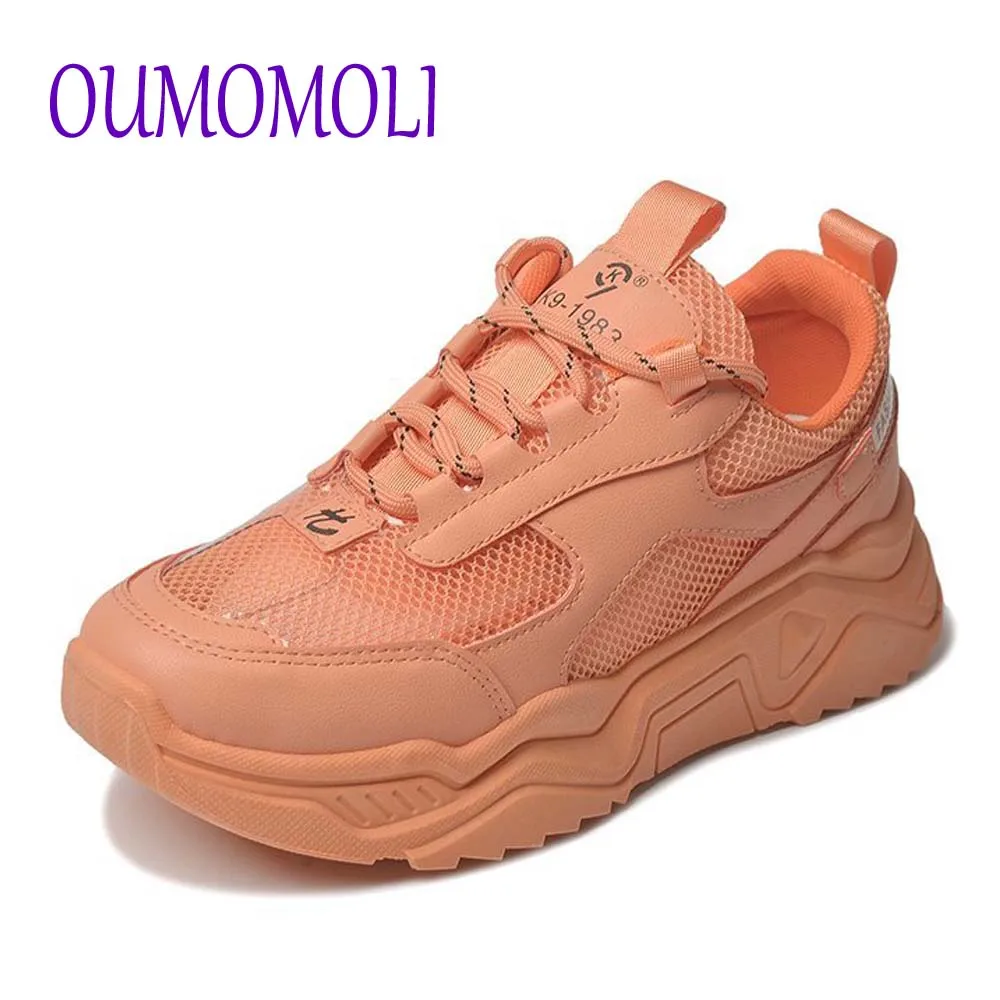 

Women Casual Shoes Mesh Sneakers for Women Platform Flats Chunky Shoes Breathable Comfortable Female Shoe Mujer Q603