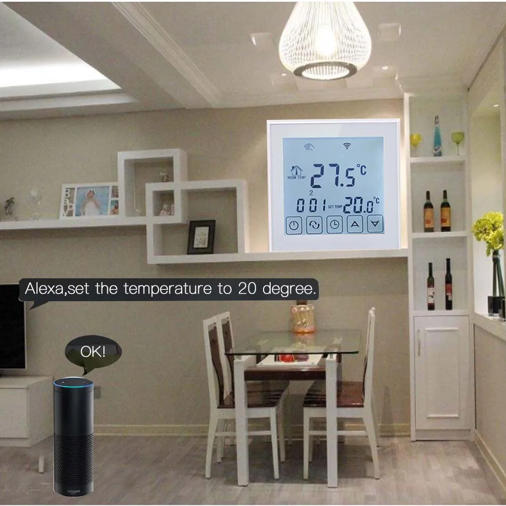 Умный Wi-Fi термостат регулятор температуры для электрического пол с подогревом