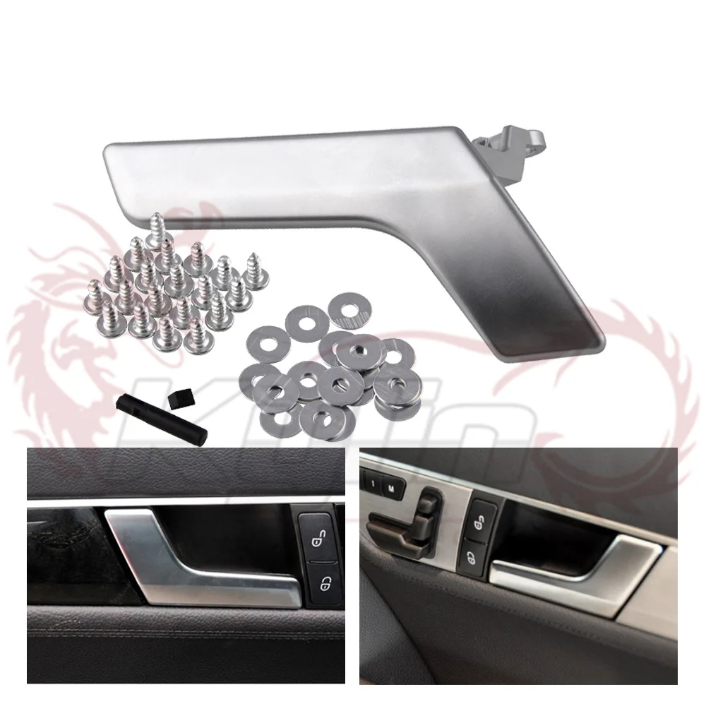 Матовый Алюминиевый сплав левая сторона внутренняя дверная ручка Ремонтный