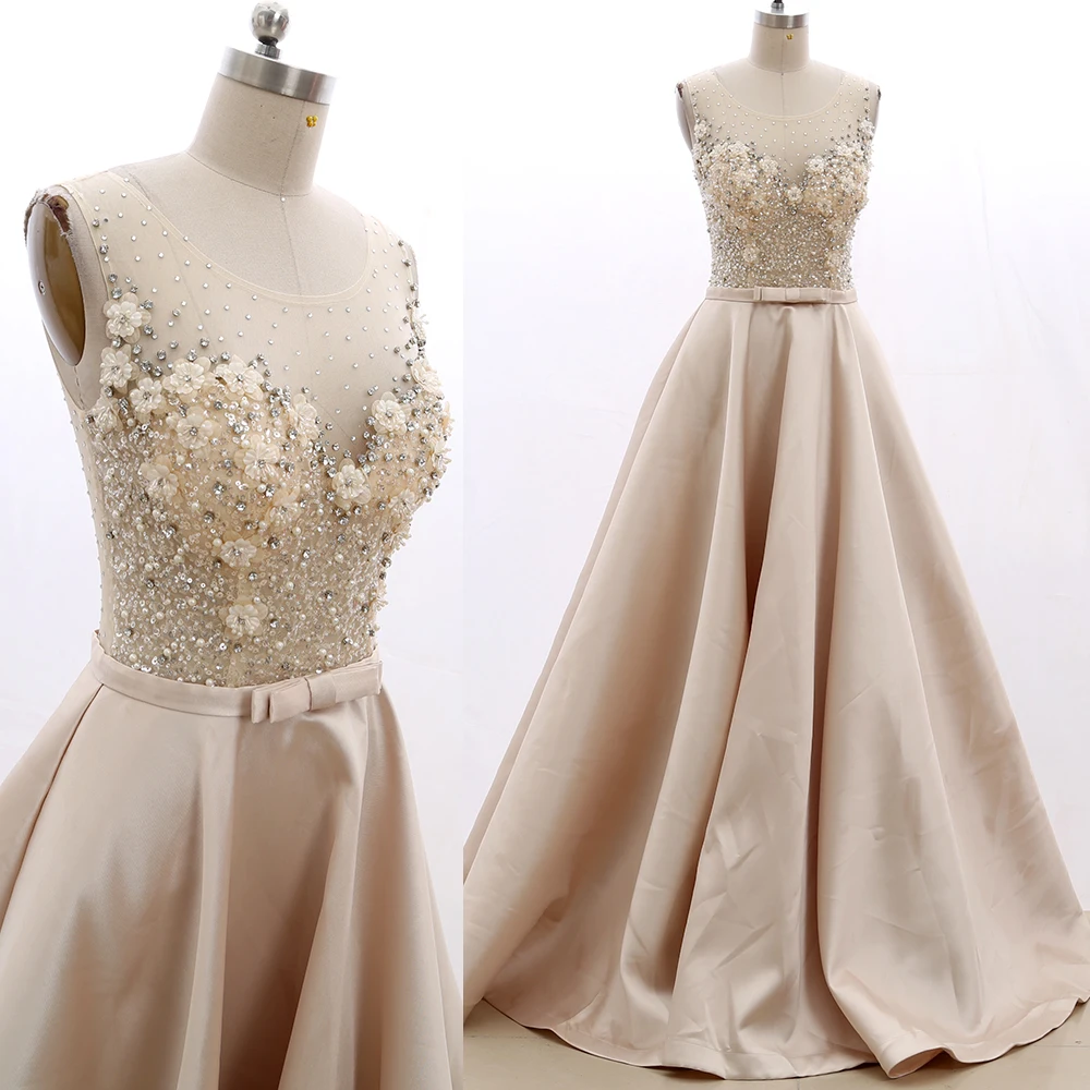 

Kisswhite Bridal Stock Clean Champange Prom Dresses Long Beads Fashion Styles One In Stock 20210222-018