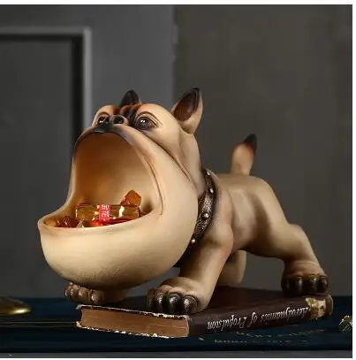 Современная коробка для хранения собак из смолы фигурки украшение дома livnжених настольные Предметы интерьера Отель Офис Аксессуары для рабочего стола Декор - Цвет: style1