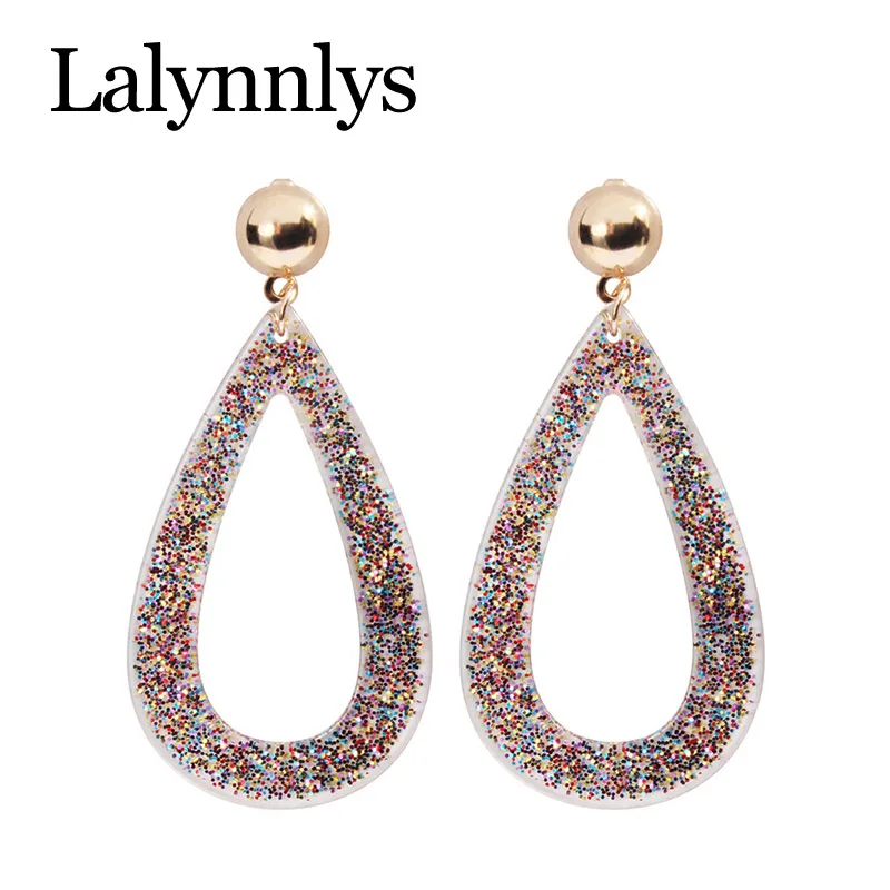 Lalynnlys, новинка, стразы, серьги-капли для женщин, девушек, цветок, Кристальные серьги, Boho, массивные ювелирные изделия,,, E50781