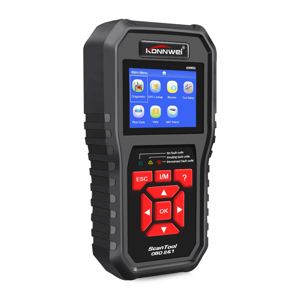 KONNWEI KW850 OBD 2 Диагностика автоматический диагностический сканер OBD2 сканер лучше, чем Запуск CR5001 на русском автомобиле диагностический инструмент