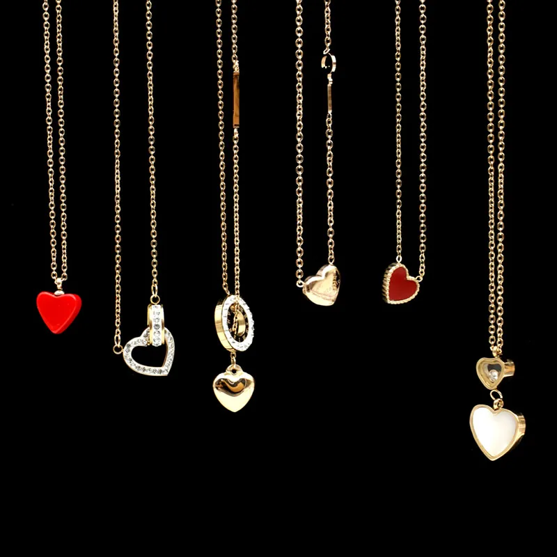 Оптовая продажа стильный элегантный кулон &quotСердечко&quot Розовое золото Цвет из