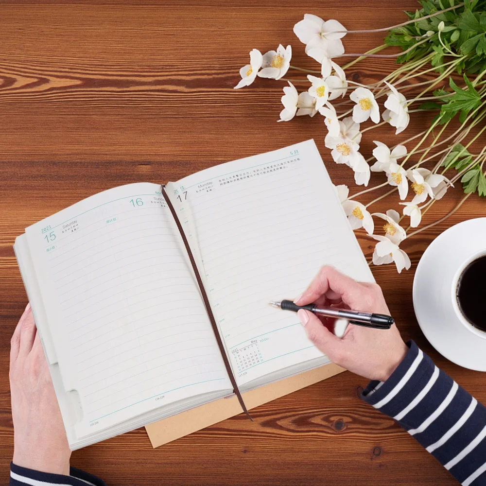 

1pc A5 Daily Planning Notebook 2021 Schedule Book Planning Handbook for Office