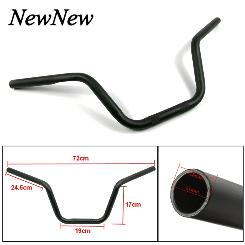 Для Harley Softail Sportster Davidson XL883 XL1200 XL 883 XL 1200 все годы " 25 мм рукоятка для руля хромированная черная