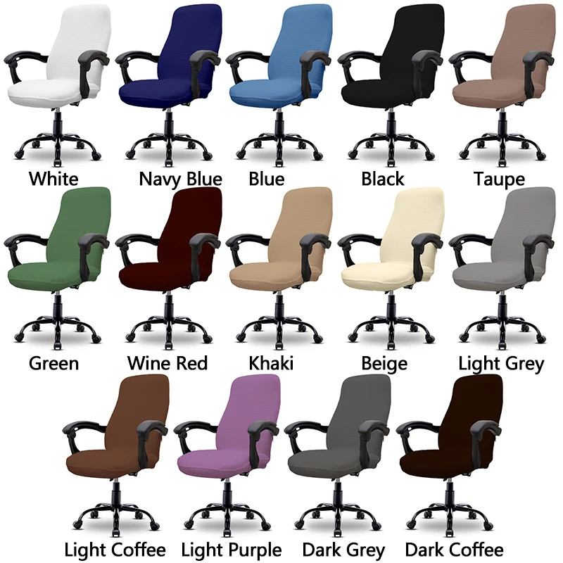 waterproof computer chair covers anti dirty rotating stretch jacquard office desk seat chair cover removable elastic slipcovers free global shipping