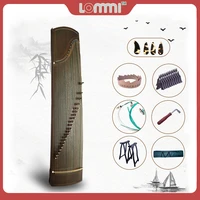 lommi pro stage performance guzheng chinese zither harp koto 21 string paulownia sound board with carry bag stand bridges set