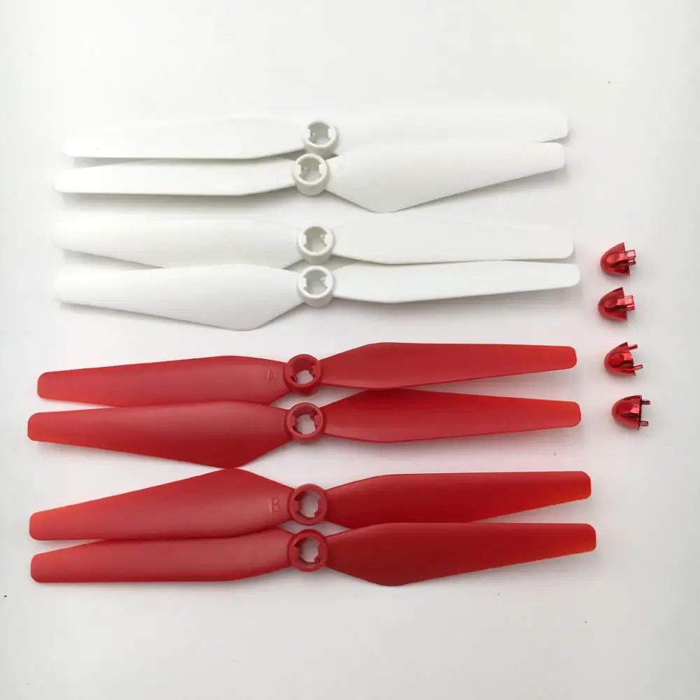 

8PCS 2 Colors CW CCW Blade Propellers 4A + 4B Blades + 4PCS Red Blade Covers Propeller Fixed Spare Part for Syma X8SC X8SW Drone
