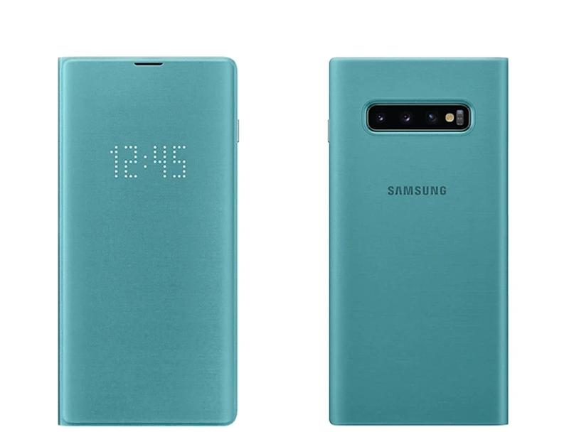 Оригинальный кожаный флип чехол для SAMSUNG Etui Samsung Galaxy S10 X SM G9730 Plus G9750 S10E E G9700|Бамперы|