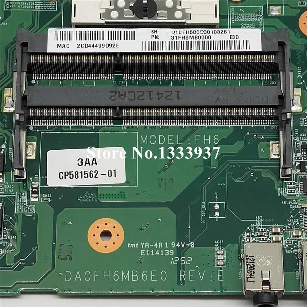 CP581562 01 DA0FH6MB6E0 материнская плата для ноутбука FUJITSU A532 AH532 FH6 Материнская карты|Платы