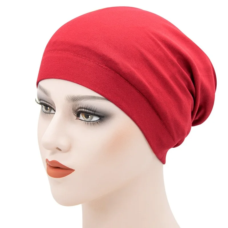 

Women's Hats Spring Summer Floral Beanie Hat Muslim Stretch Turban Hat Cap Hair Loss Headwear Hijib Cap For Ladies Headpiece