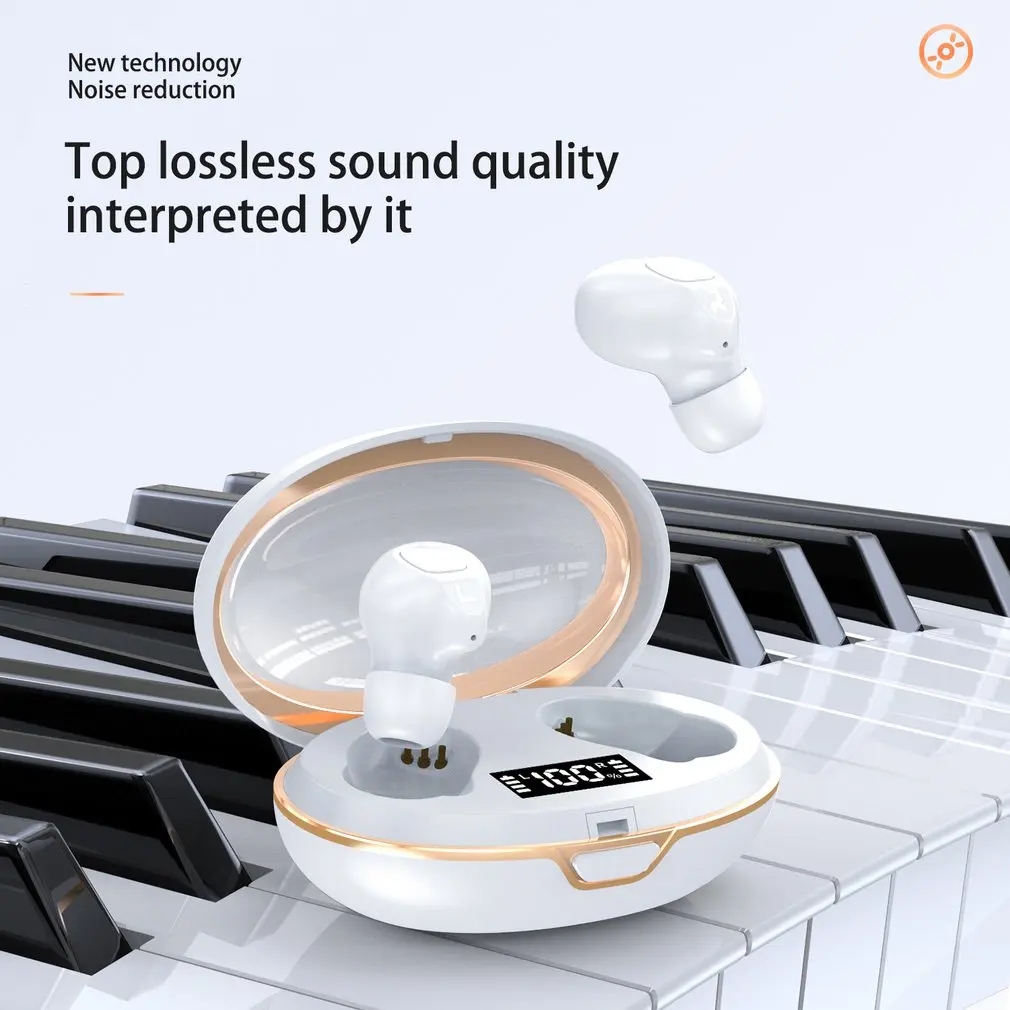 

Wireless Headphones Wireless Charging Bilateral Stereo Power Display Voice Control Headphones Multi-point Connection