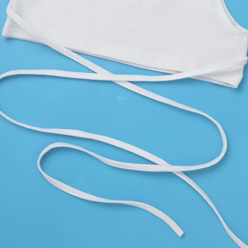 

Children Cotton Tank Crop Top Kids Girls Sleeveless Mock Neck Strappy Cropped Tops Hip Hop Jazz Dance Clothes Ballroom Dancewear