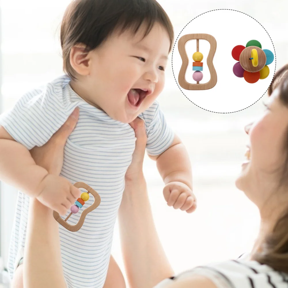 

2pcs Baby Rattle Bell Toys Baby Hand Rattle Toys Baby Early Educational Toys