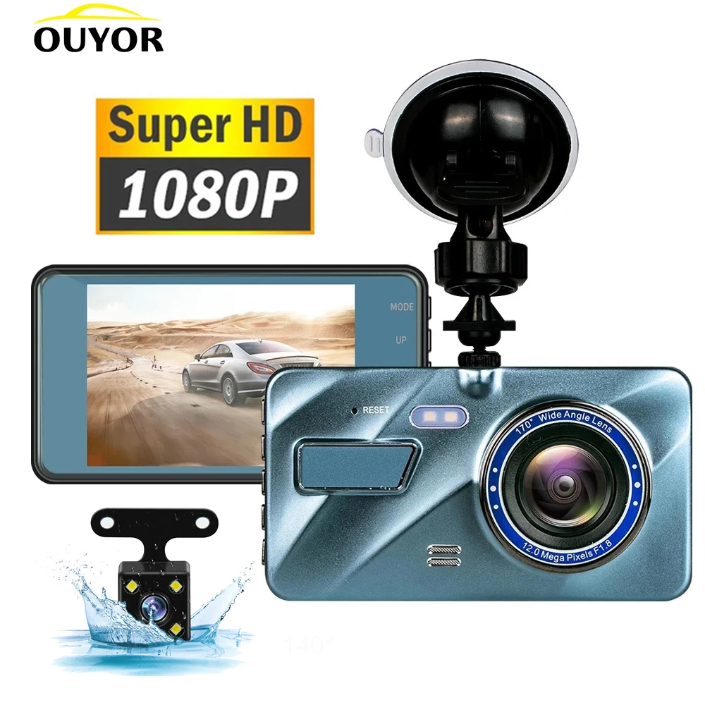 Автомобильный видеорегистратор J16 1080P с двумя объективами заднего вида 3 6 Full HD G