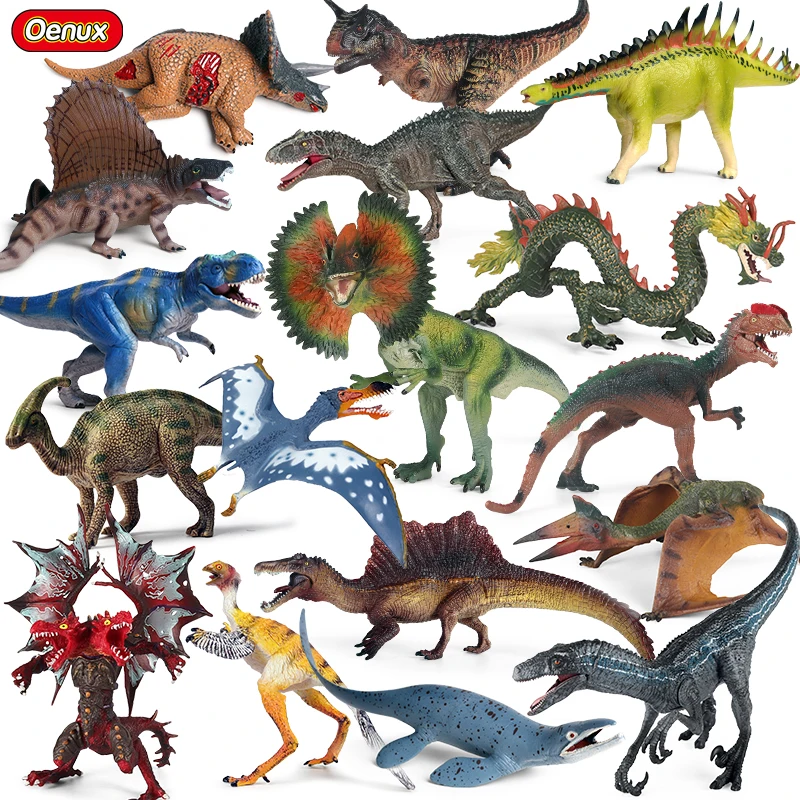 

Oenux Jurassic Dinosaur Toy Pterodactyl Velocirapto Indominus Rex Action Figures Animals Model PVC Education Kids Brinquedo Gift
