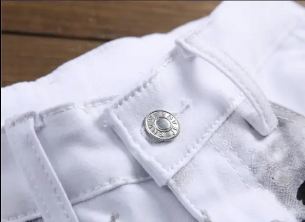 Брюки-Карандаш мужские с цветочным принтом эластичные повседневные штаны полной