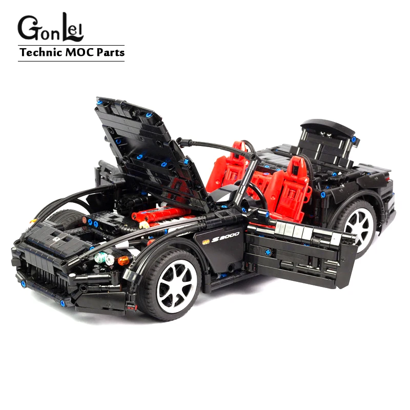 Новые поступления MOCs гоночный автомобиль Honda S2000 AP2 MOC 24500 совместимый с Technic Racing