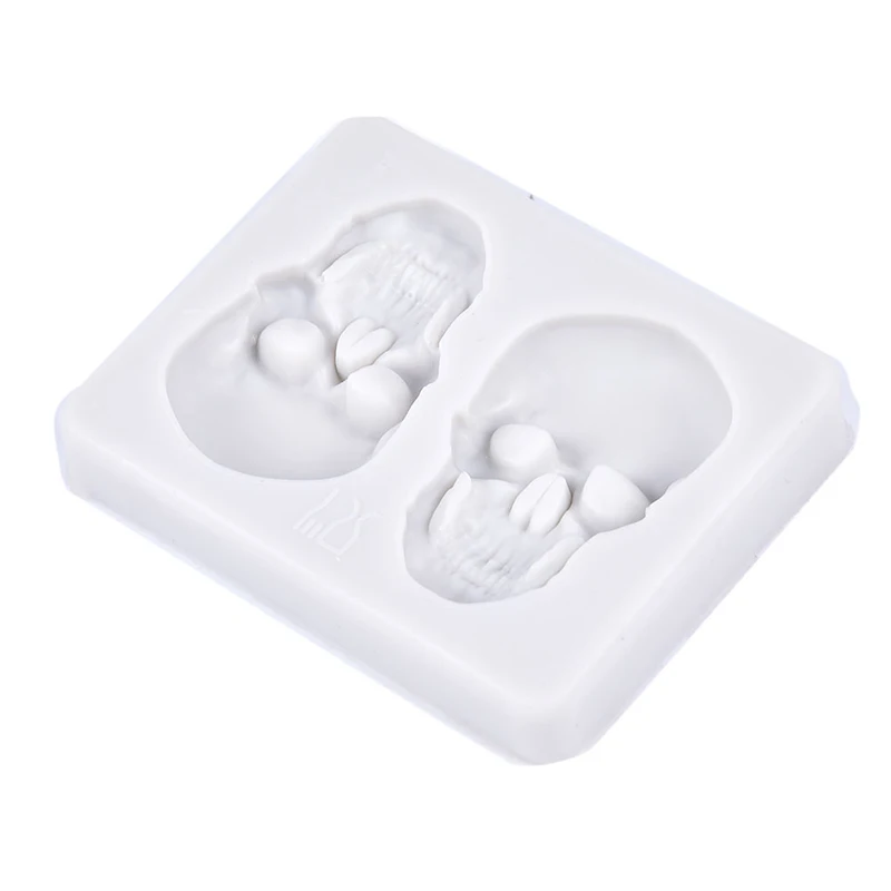 

Силиконовые 3D формы в виде головы скелета, черепа, «сделай сам», формы для шоколадных конфет, украшение для торта, форма для выпечки, инструм...