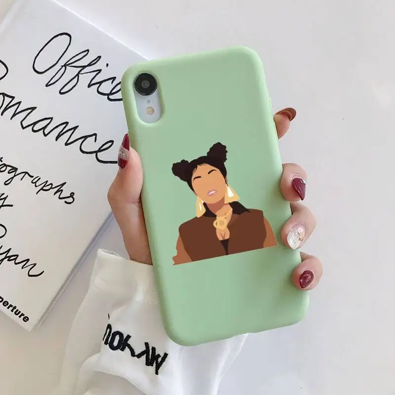 

Nicki Minaj Phone Case Liquid Silicone for iPhone 11 Pro Max XR XS X Soft Candy Cover for iPhone 6 6S 7 8 Plus Cases