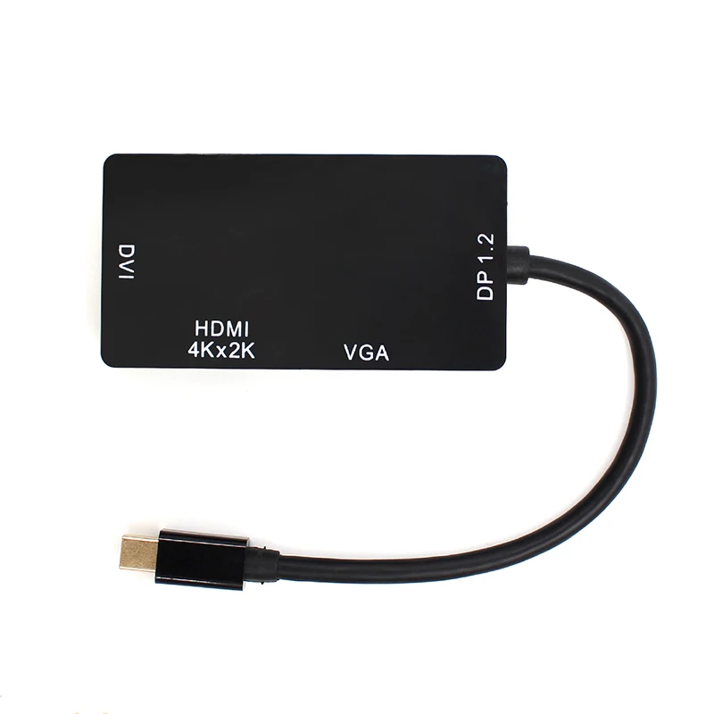Thunderbolt 1080P MINI DP к HDMI VGA DVI Кабель-адаптер конвертер 3 в 1 Mini Displayport для Macbook Pro Air проектор камеры
