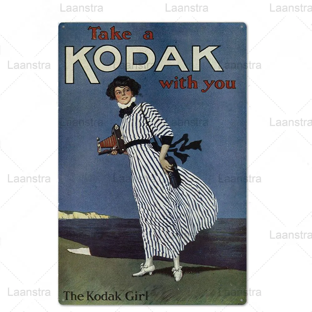Металлическая жестяная вывеска Классическая Ретро Kodak пленочные Винтаж постер