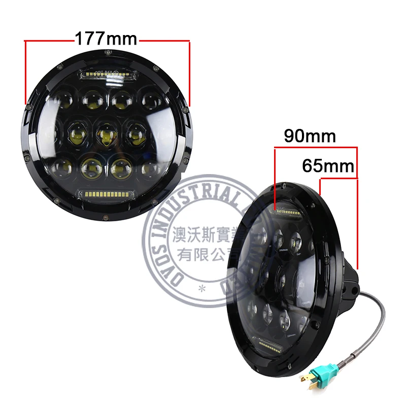 Привет/ближнего света 75 Вт 7 дюймов круглый светодиодные лампы для авто off road фары