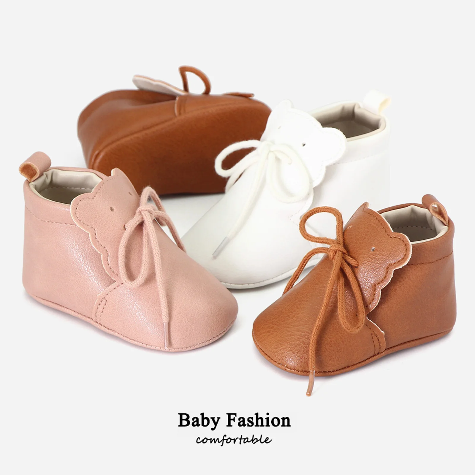 Обувь из искусственной кожи для маленьких девочек и мальчиков милые Мультяшные