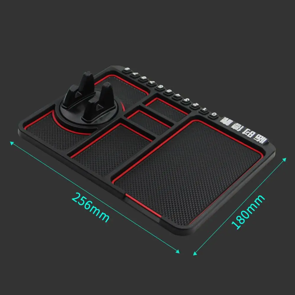 

Anti-slip Multifunctional Car Dashboard Mat Keys Cell Phone Stand Holder Pad