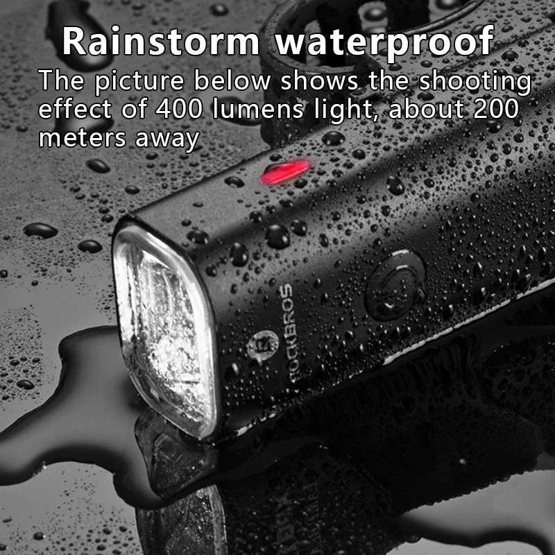 200/400 люмен велосипедный передний фонарь USB водонепроницаемый высокая вспышка
