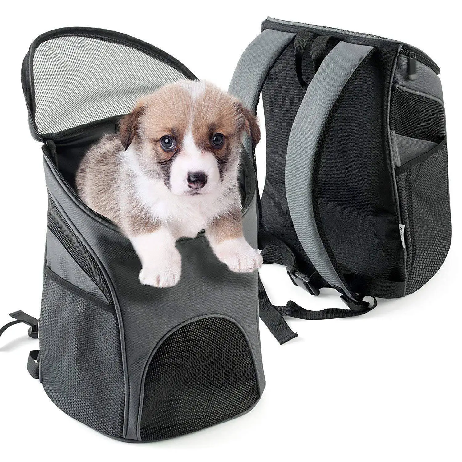 Pet Carrier Backpack for Small Dogs Cat Rabbit Breathable Mesh Pup Pack Outdoor Travel Walk Hiking Cyc | Дом и сад