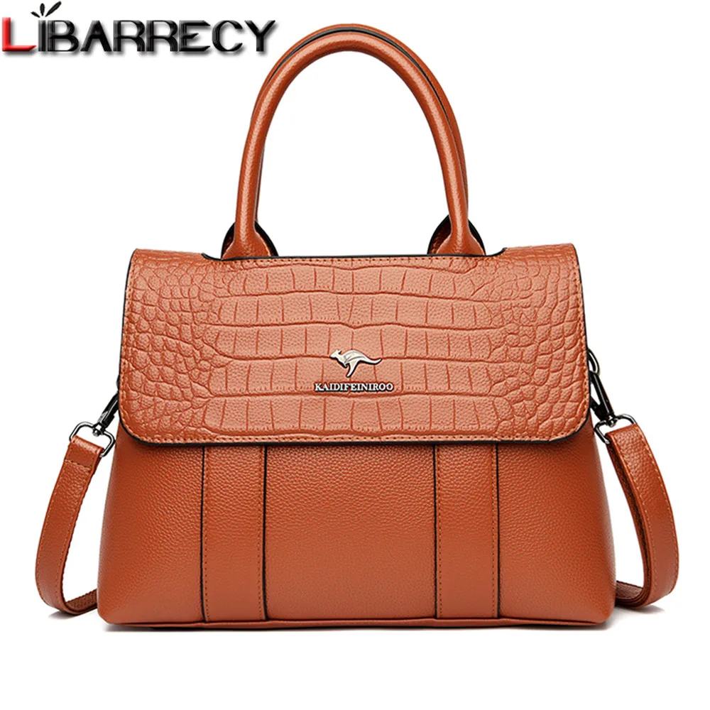 

Luxury Designer High Quality Leather Women's Handbag Fashion Stone Grain Ladies Shoulder Bag Letter Design Women Messenger Bags