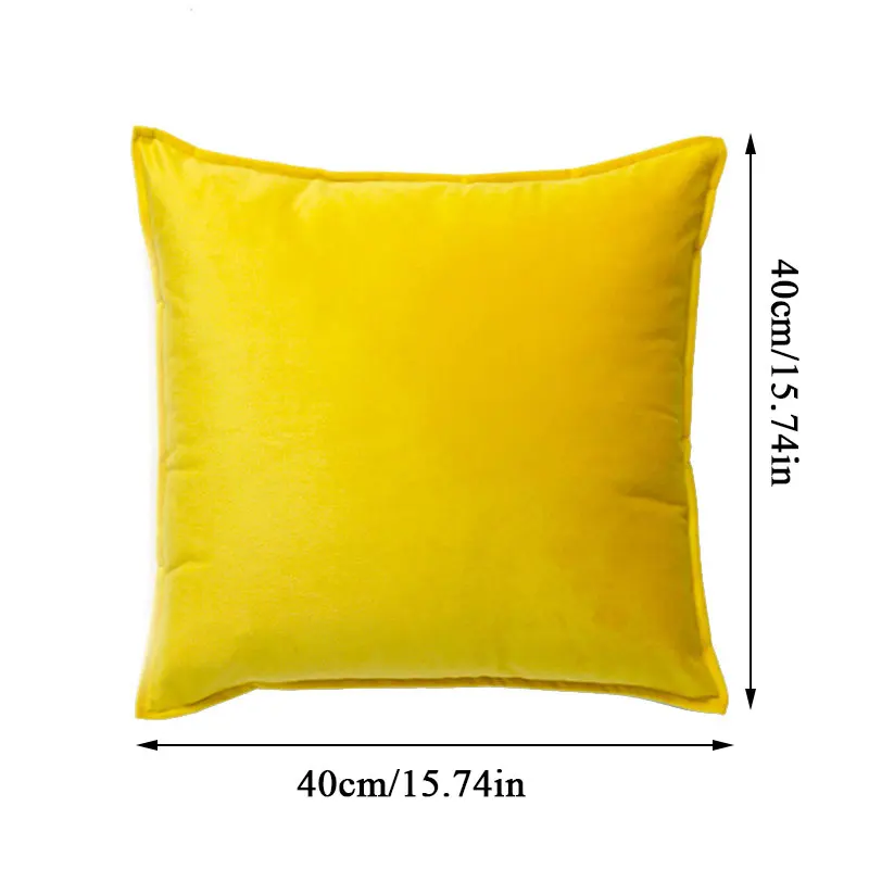 

Cushion Cover Throw Pillows Cover Refreshing Pillowslip Car Decor Solid Home Supplies Pillow Case 45*45cm Square