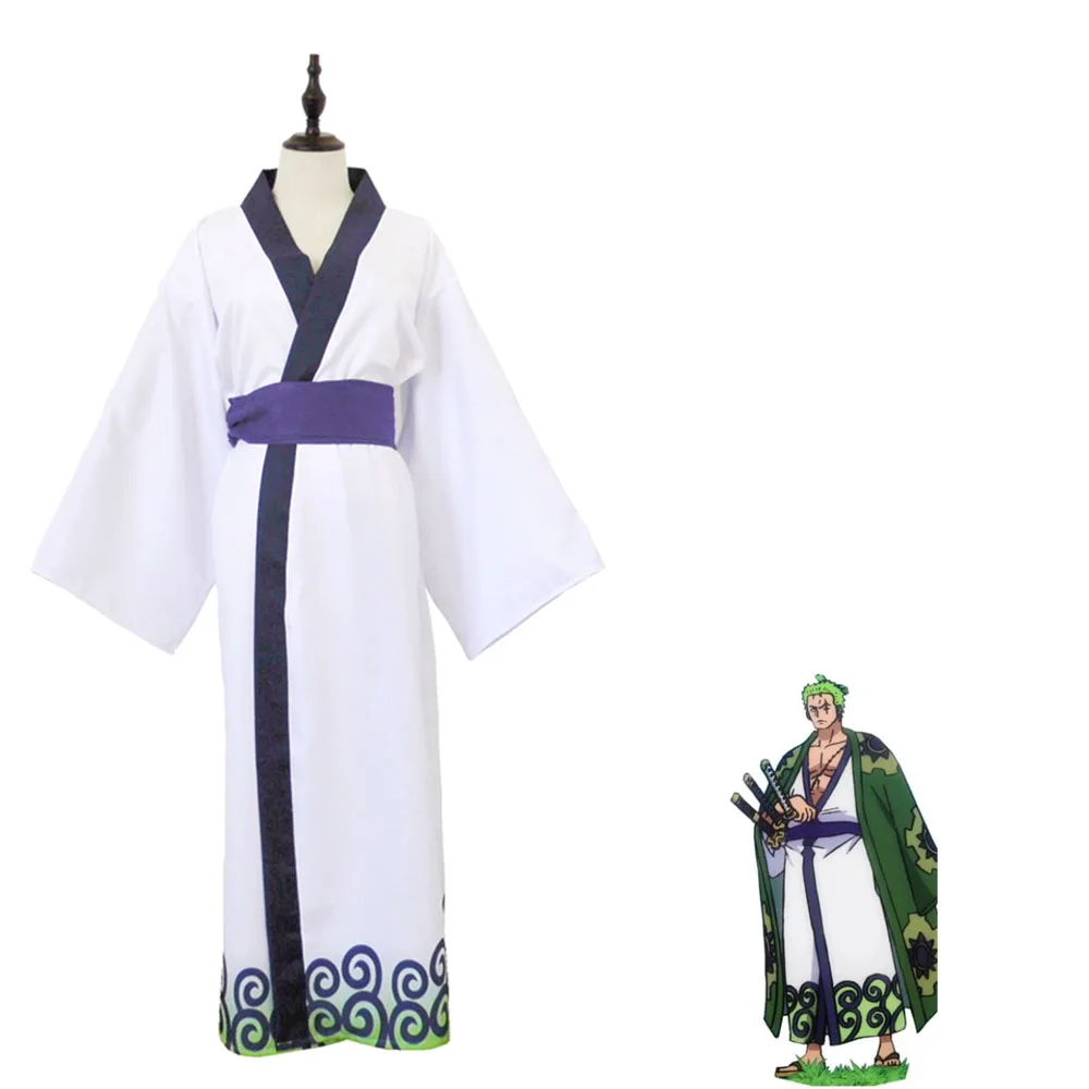 

Один костюм ророноа Зоро косплей кимоно Хэллоуин