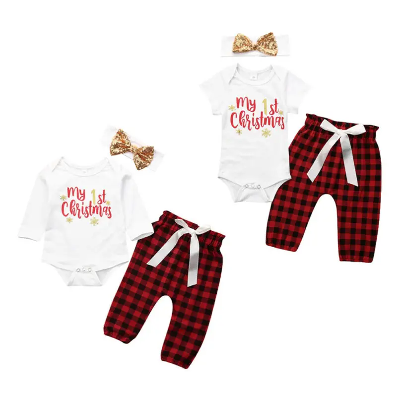 Брендовый новый комплект для малышей из 3 предметов маленьких девочек с бантом