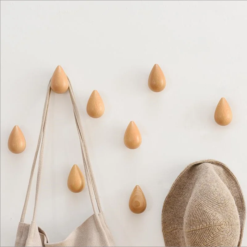 Деревянная настенная вешалка WSHYUFEI шикарные крючки для ванной двери пальто шляпы