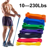 portable fitness resistance bands exercise elastic natural latex workout yoga gym sports gum strength pilates training expander