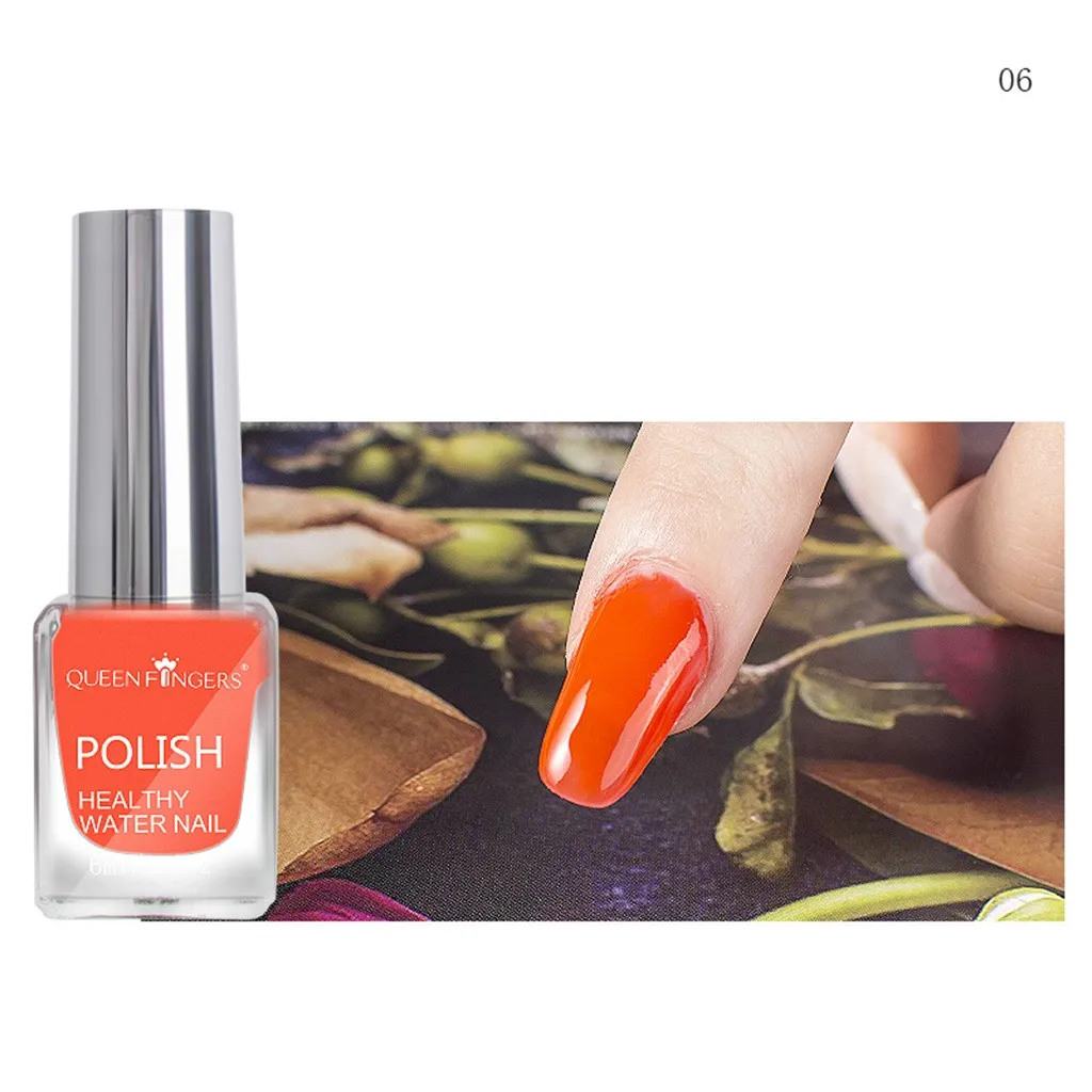 6 25 цветов Отшелушивающий лак для ногтей Vernis Ongle Lakiery Hybrydowe на водной основе чистый телесный серебряный цвет Лак Блеск для ногтей H7 - Цвет: 6